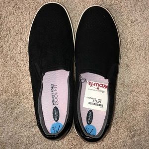 Dr Scholls black slip on shoes